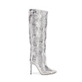 Fashion Botas Animal Print Sexy High Heel Women Shoes Knee High Boots