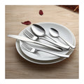Custom Logo Stainless Steel Cutlery Set Silver Metal Stainless Steel Knife Fork Spoon Cutlery Set for Restaurant Hotels