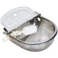 New Stainless Steel Automatic Livestock Waterer with Float Valve & Single Trough 1.5-2.5 L/min Flow Rate 1 Year Warranty