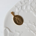 Fashion Mother of Jesus Pendant Custom 18k Gold Plated Medallion Necklace Religious Stainless Steel Virgin Mary Jewelry