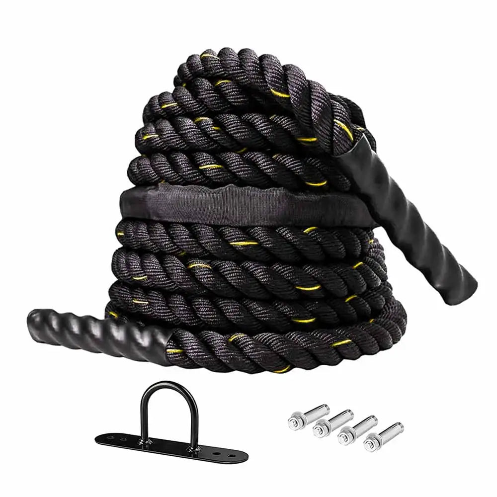 Power Training Nylon Gym Fitness Battle Rope Battle Rope 38mm 9m Nylon Gym Climbing Rope Climbing