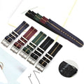 2025 Customized Logo Two Piece Stripped Seatbelt Fabric 1 Piece Nylon Watch Strap 20 22mm Suitable for Different Watches