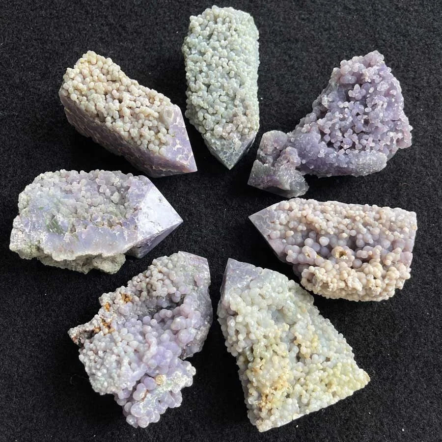 Wholesale Natural Crystal Grape Agate Stone Tower Grape Agate Point