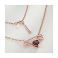 YBO Trendy Natural Gemstone Heart Garnet 6MM Real S925 Paperclip Geometric Necklaces Fine Jewelry for Wedding and Party