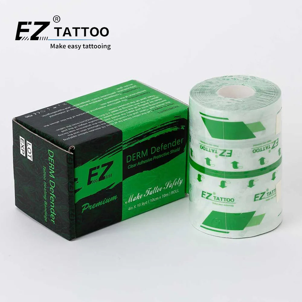 Wholesale EZ 10cm*10M Matte Premium Derm Defender Japan Material Tattoo Adhesive Shield Waterproof Aftercare Healing Wrap Film