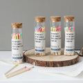 X056 Romantic Multicolor Fragrance Candle Creative Bottled Matches Gifts Long Handle Wholesale