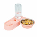 Automatic Pet Food Water Dispenser Rotating Corner Folding Dog Bowl Set for Cat Puppy Small Dogs