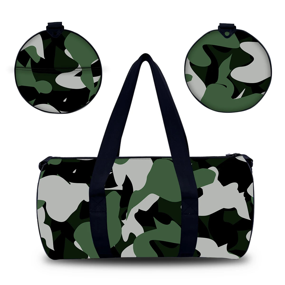 Camouflage Print Shoulder Gym Bags for Men and Women Sports Training Bag with Stylish Design