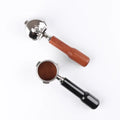 Customized Solid Wood Coffee Filter Handle Coffee Machine Wooden Handle Stainless Steel Three Ear Handle
