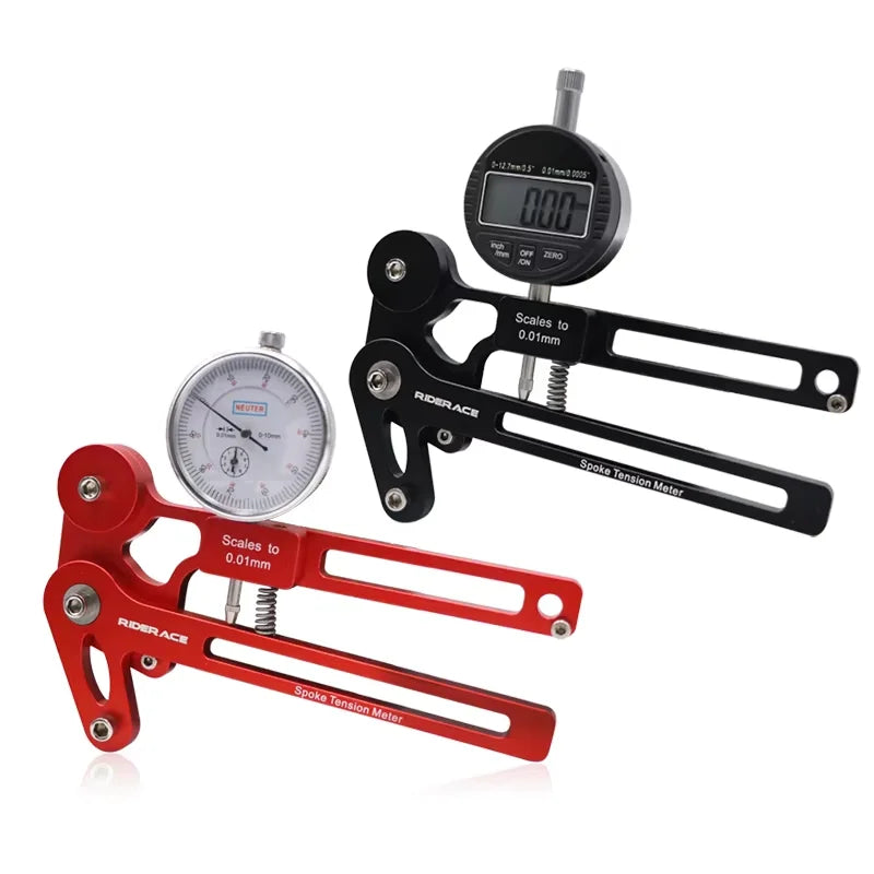RIDERACE Bicycle Tension Meter MTB Road Cycling High Precision Spokes Checker Bike Wheel Checker Indicator Spoke Repair Tool