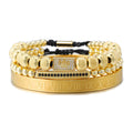 New Trend African Nigerian Beads Style Silver Wedding Jewelry Crown Bracelet Set