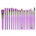 Factory Spot Inventory Cheap Wholesale 20pcs Makeup Brush Set Fluorescent Colour Eyeshadow Brush
