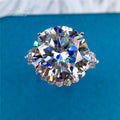 925 Silver 10 Ct Excellent Quality Brilliant Cut Pass Diamond Test D Color Moissanite Wedding Ring for Women Gift Fine Jewelry