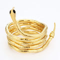 SC Hot Creative Bendable Snake Necklace Funny Animal Gold Plated Bracelet Punk Curved Snake Collar Choker Bracelet for Men Girls