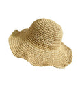 Custom Summer Beach Sun Floppy Paper Wide Brim Straw Hat for Women