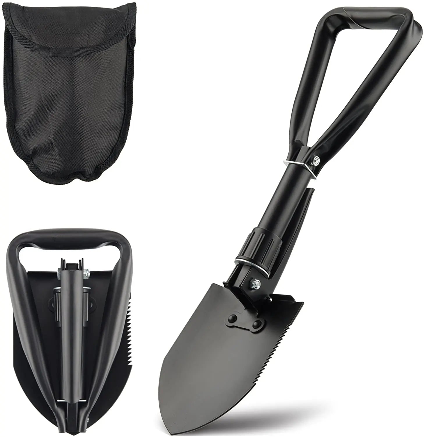 Folding Shovel High Carbon Steel Portable Lightweight Outdoor Tactical Survival Folding Mini Shovel
