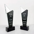 Black Optical Crystal Glass Trophy Awards MH-NJ0130