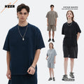 High Street Style Oversized and Boxy Custom T Shirt Heavyweight Distressed Washed Cotton Men's T-shirts