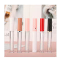 3ml AS Long Slim Transparent Pink Red Black Cap Empty Lip Gloss Tubes Liquid Cosmetic Container Custom Logo
