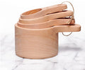 Beech Roasting Measuring Cup Japanese Wood Measuring Cup Acacia Measuring Cup 4-piece Set Coffee Measuring Spoon