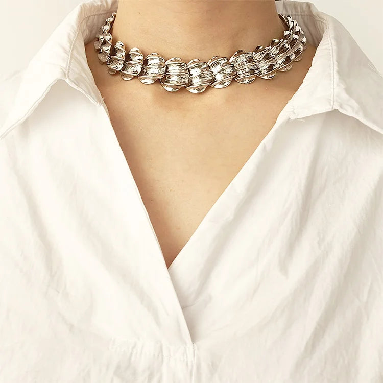New Design Alloy 16k Gold Rhodium Plating Necklace Men Women Long Chain Choker Bridal Necklace