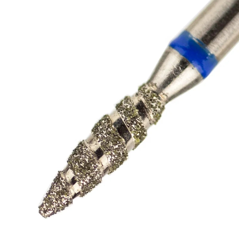 Spiral Flame Professional Safety E File Diamond Fine Nail Cuticle Clean Bit for Drill