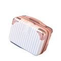 Mini Fashion Handle Box Fit on Travel Zipper Hard Shell Trolley case Portable Cosmetic Box Light Carry on Suitcase