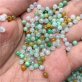 Burmese Jadeite Grade a 3.5Mm Color Dispersion Beads Diy Ingredients Jade Jade Crafts