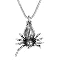 Fast Shipping Men's Jewelry Spider Pendant Silver Man Necklace Custom Stainless Steel Necklace for Man