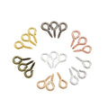 200pcs/bag Small Tiny Mini Eye Pins Eyepins Hooks Eyelets Screw Threaded Gold Clasps Hooks Jewelry Findings for Making DIY