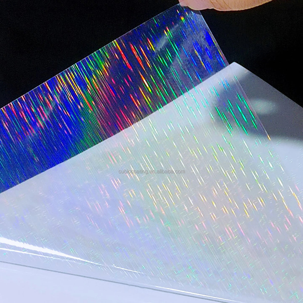 Bleidruck Holographic Cold Laminated Film Roll Holographic Overlay Film Holographic Laminated Film Vinyl for Cricut & Silhouette