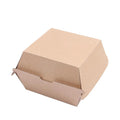 TIMECO 100% Biodegradable Brown Disposable Kraft Corrugated Paper Hamburger Box with UV Coating for Travel