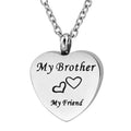 Bigger Ash Chamber Heart Customize Vintage Christian Stainless Steel Memorial Cremation Urn Pendant Necklace Keepsake Tree Logo