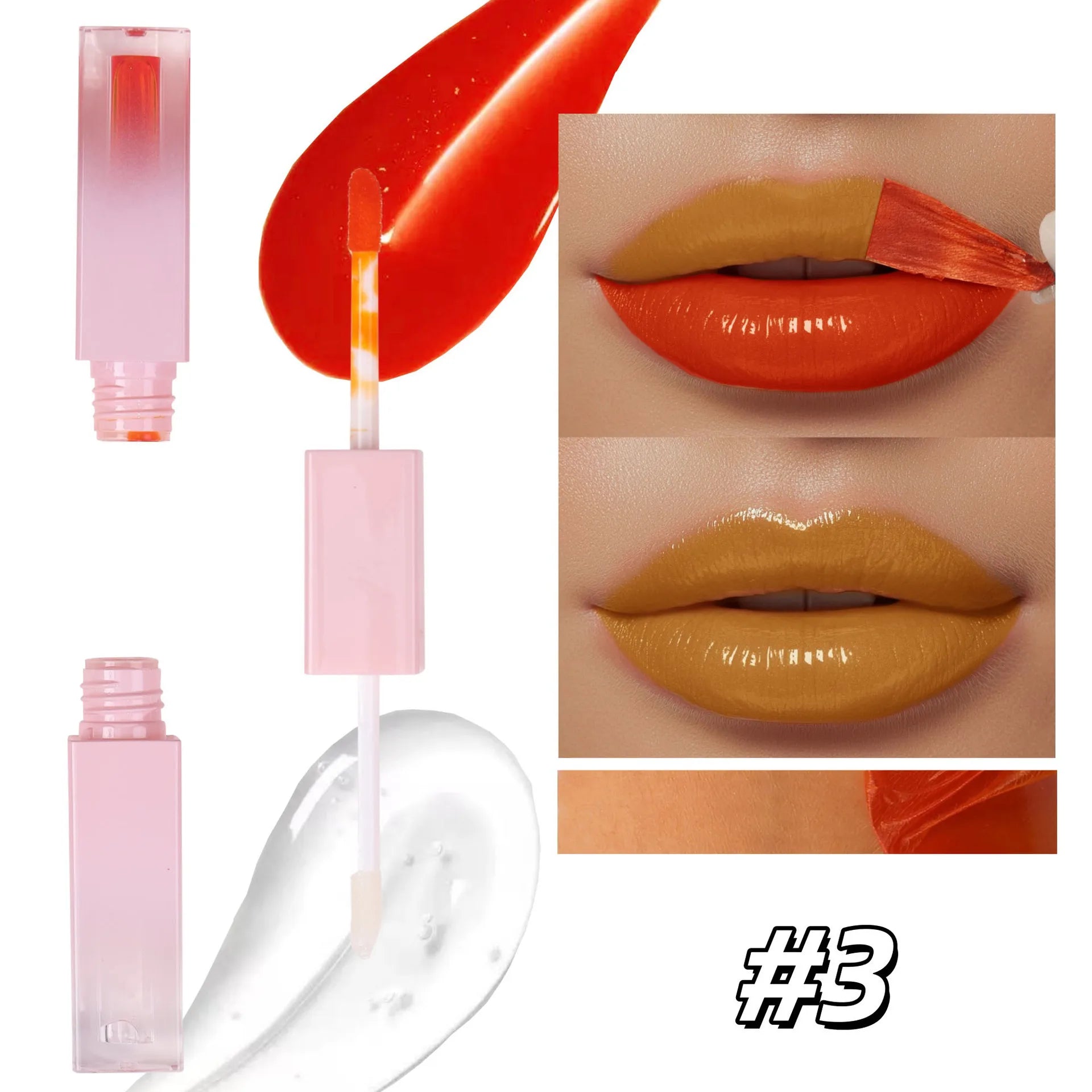 Custom Dual Ended Peelable Lipstick and Lip Oil Set Private Label OEM for TikTok Viral Beauty