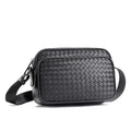 Factory Wholesale New Fashion Woven Shoulder Bag Trendy Korean PU Leather Small square Bag Mobile Phone Diagonal Bag