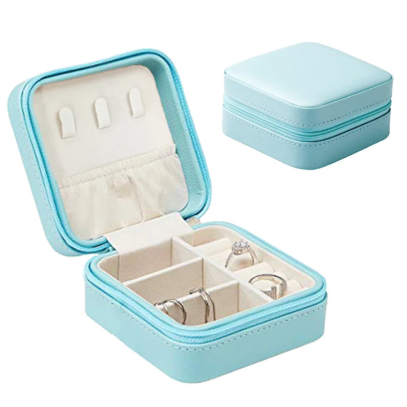 Jewelry Boxes Organizer Travel Pu Leather