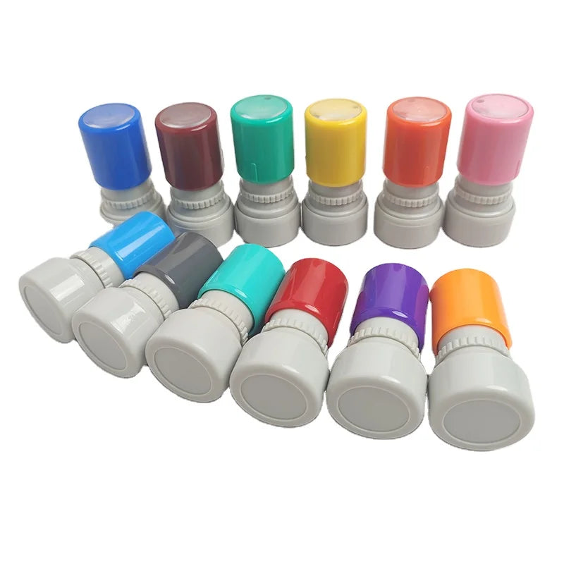 High Quality Soft Colors HA Round 23mm Teacher Stamp Custom Reward Rubber Stamp Teachers