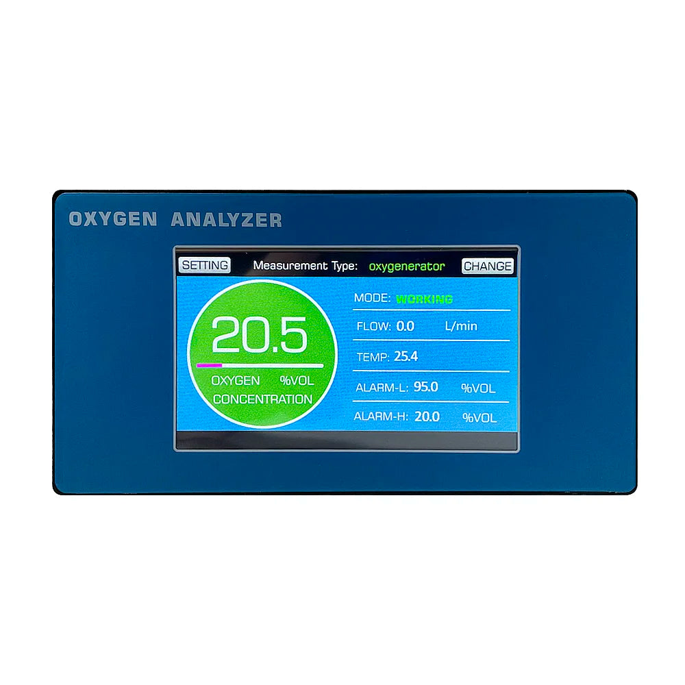 Flygoo O2 Portable Oxygen Gas Analyzer High Purity From 20.5-99.9% Ultrasound Technology