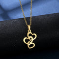 New Arrival Stainless Steel  Pendant Necklace Heart  Fashion Jewelry Chain Necklace for Teen Girls
