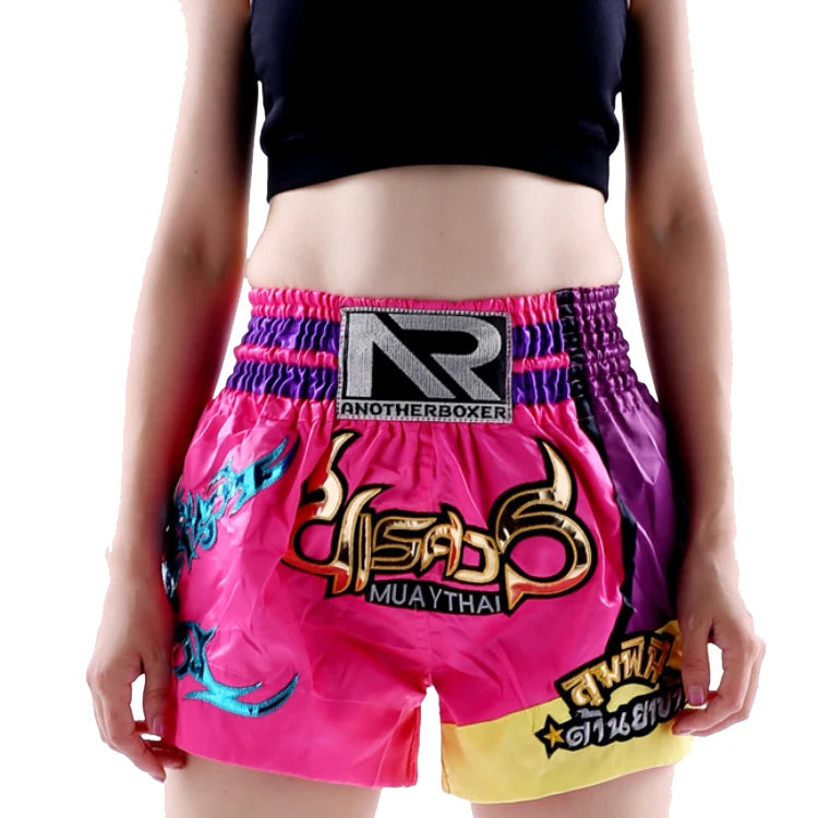 Quick Dry Made by Polyester Full Sublimation Printed Custom Made Kickboxing Short Fight Combat Muay Thai Shorts for Kid Adult