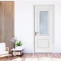 Modern Designed Waterproof and Fire Resistant WPC Door Polymer Material Finished Surface Side Opening for Bedroom Application