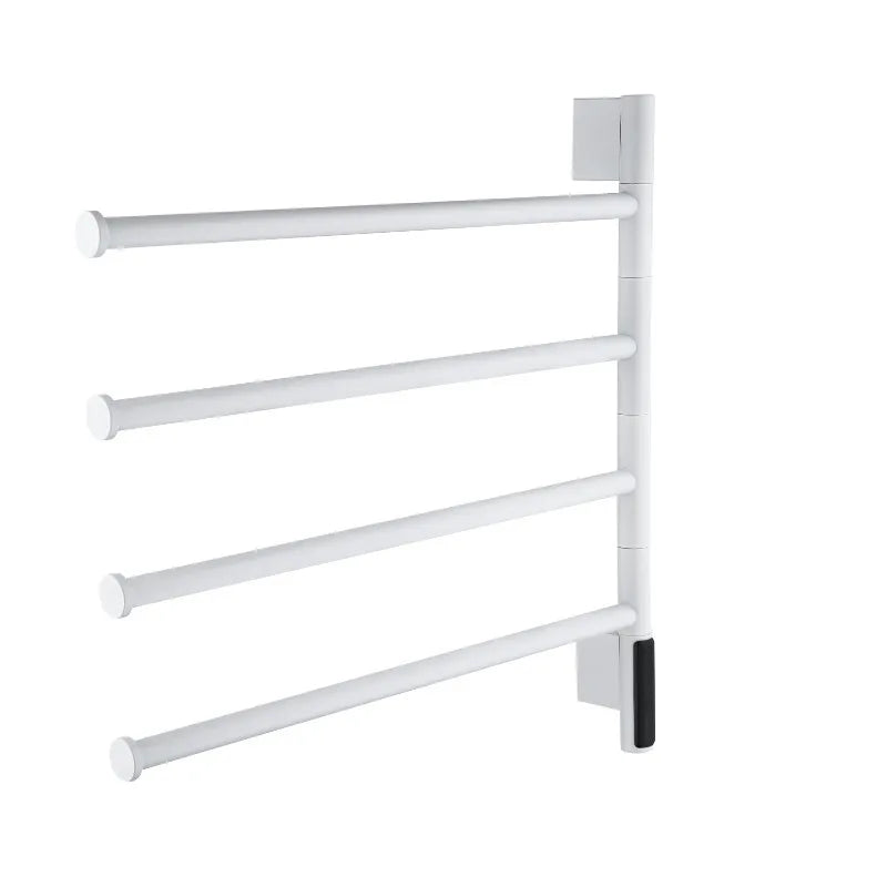 Multifunctional Bathroom Electric Towel Heater Heated Towel Rack Towel Rotatable Drying Rack
