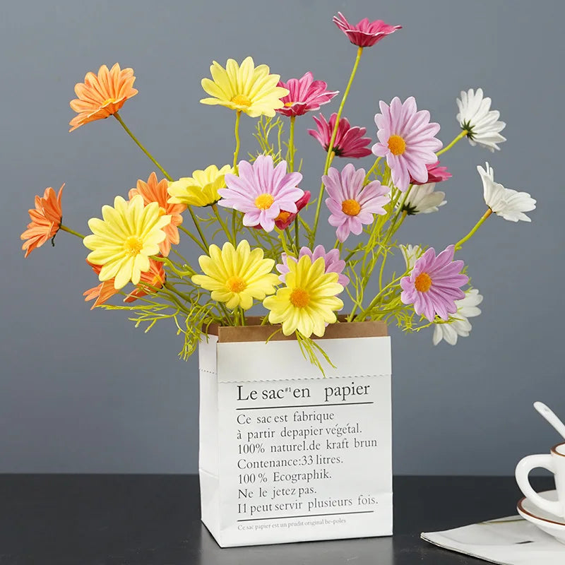 Faux Gerbera Daisy Artificial Flower for Dad for Father's Day Wall Decor
