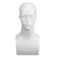 Abs Plastic Glasses Wig Wig Display Head Plastic Torso Mannequin Gold Silvery Black Shiny Mannequin Head