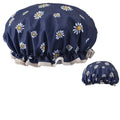 High Quality Customized Wholesale Elastic Printed Shower Caps Reusable Colorful Waterproof Hair Shower Cap