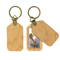 2023 Wood Photo Key Chains Laser Blank Engraving Gifts Cherry Keychain for Women and Men