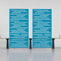 Noise Cancelling Acoustic Hanging Screens PET Felt Polyester Fiber Acoustic Sound Panels Acoustic Room Dividers