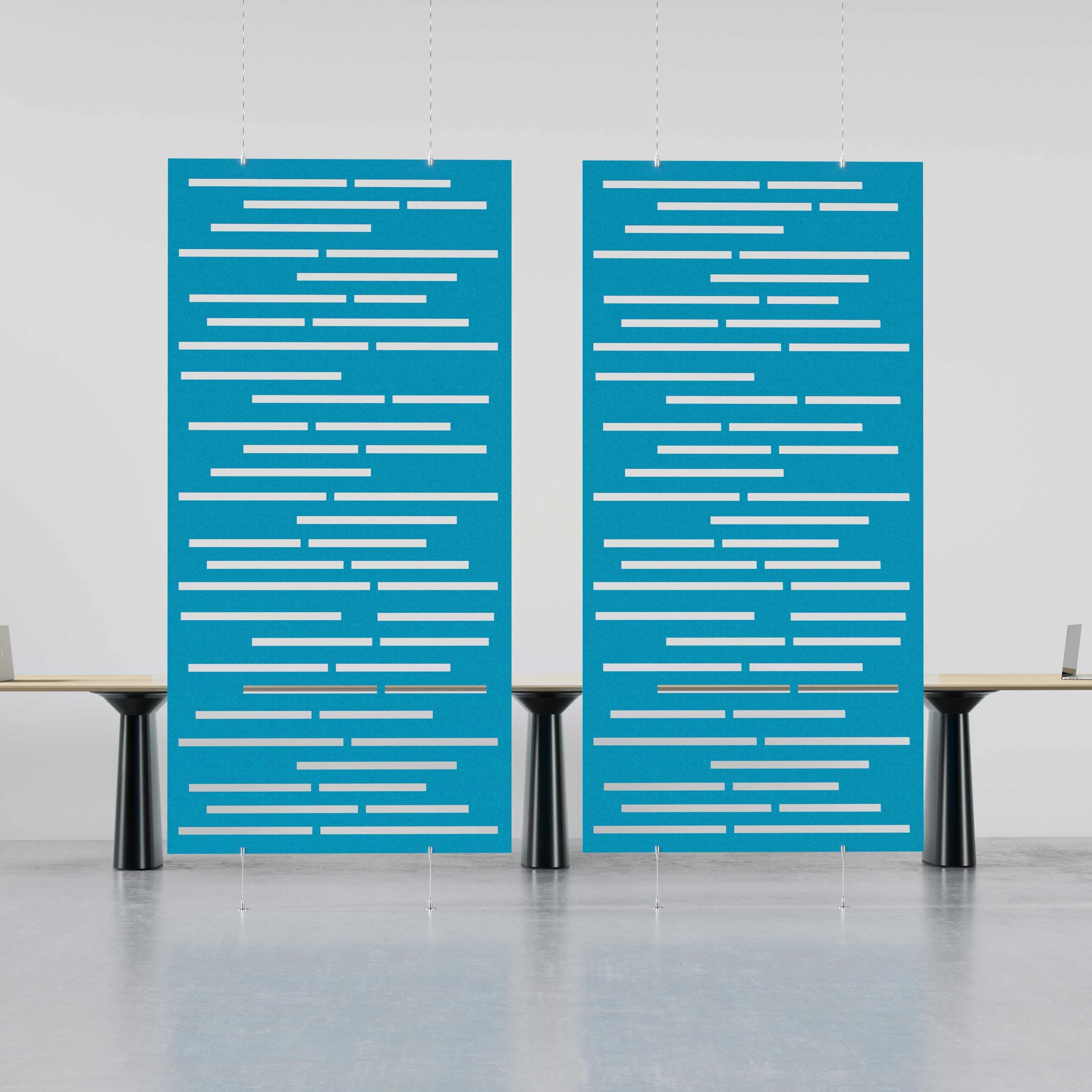 Noise Cancelling Acoustic Hanging Screens PET Felt Polyester Fiber Acoustic Sound Panels Acoustic Room Dividers
