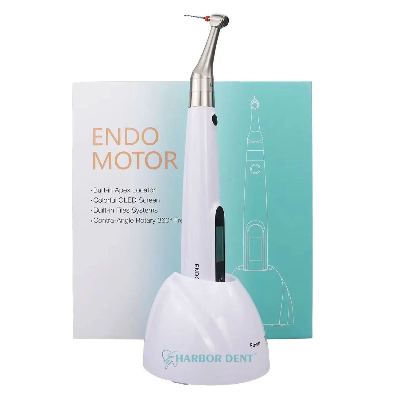 Endo Motor With Apex Locator Dental Equipments High Accuracy Apex Locator 16:1 Standard Contra Angle