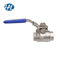 HAL-LOK PTA-P4 304 Stainless Steel Forged NPT Ball Valve with Long Blue Handle Manual Shut-off Switch for Gas up to 21 MPa